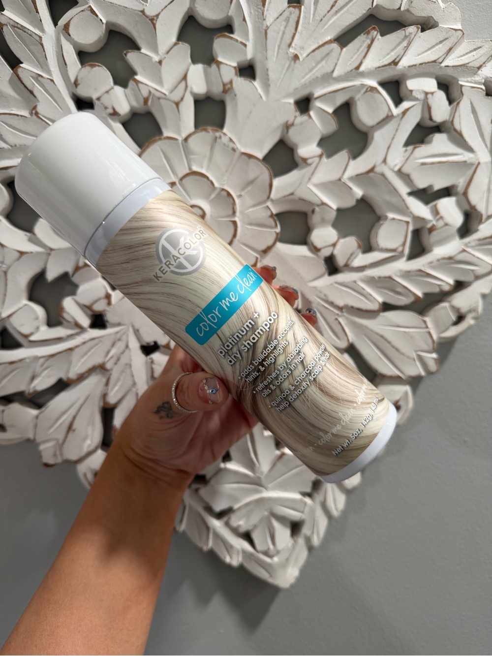 Color Me Cool Platinum Dry Shampoo - White